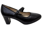Caprice Beatrix Womens Comfortable Wide Fit Leather Heels Pumps