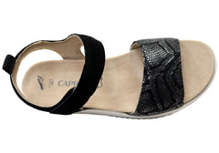 Caprice Avarii Womens Comfortable Wide Fit Leather Adjustable Sandals