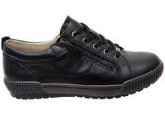 Caprice Bailey Womens Comfortable Wide Fit Leather Shoes