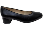 Caprice Brianna Womens Comfortable Extra Wide Fit Leather Pumps Heels