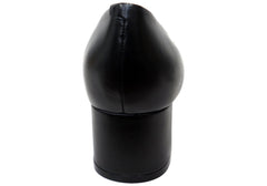 Caprice Donnar Womens Comfortable Wide Fit Leather Mid Heel Pumps